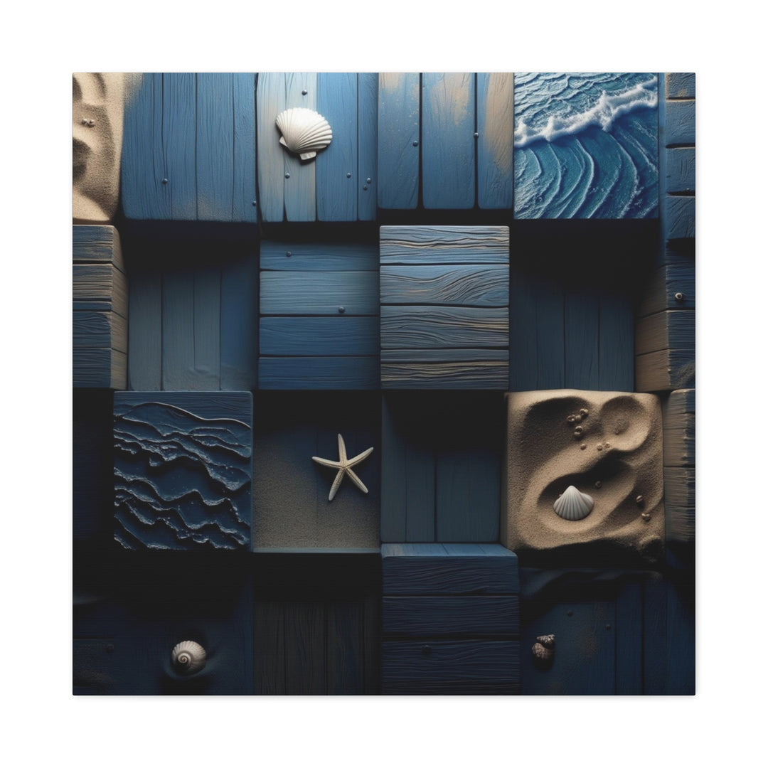 Coastal Tides Matte Canvas, Stretched, 1.25" by Pure Islander