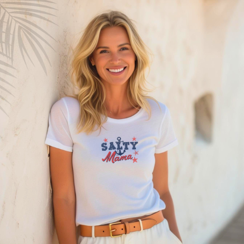 Salty Mama Tee - For the Coastal Queen in All of Us