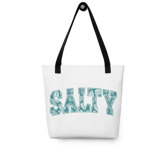 Carry Everything in Style with the SALTY Print Tote Bag
