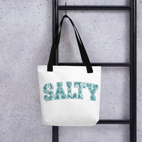 Carry Everything in Style with the SALTY Print Tote Bag