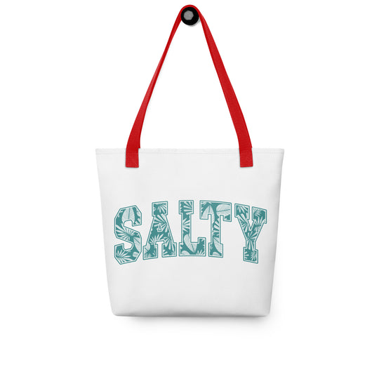 Carry Everything in Style with the SALTY Print Tote Bag